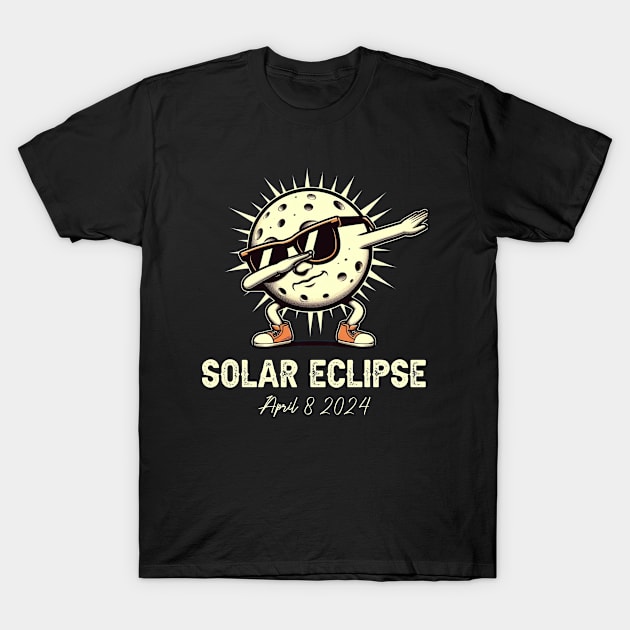 Dab Sun Solar Eclipse 2024 Totality April 8 Men Boys Kids T-Shirt by GreenCraft